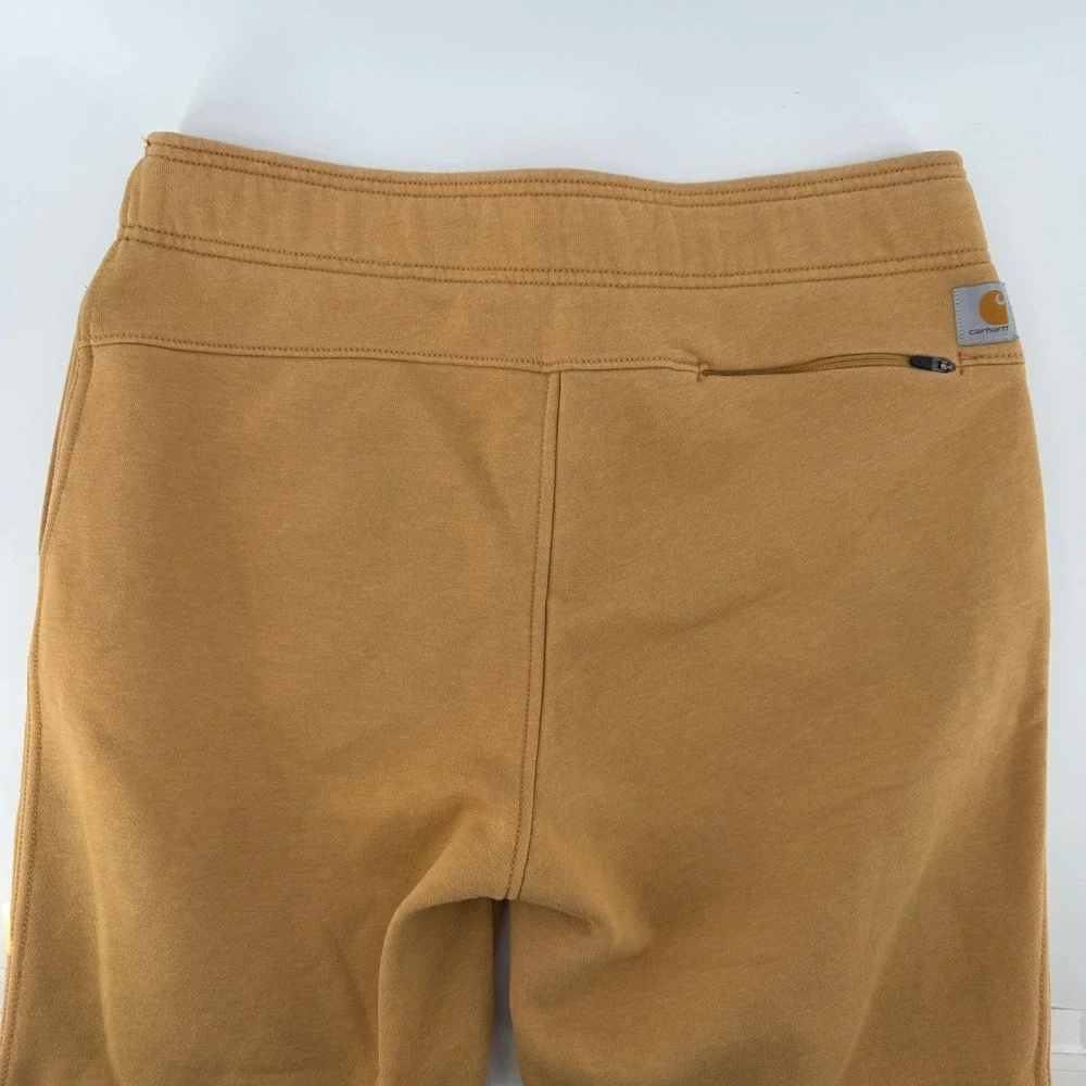 Carhartt Sweatpants Mens Medium Brown Relaxed Fit Fleece Joggers Zipper Pocket